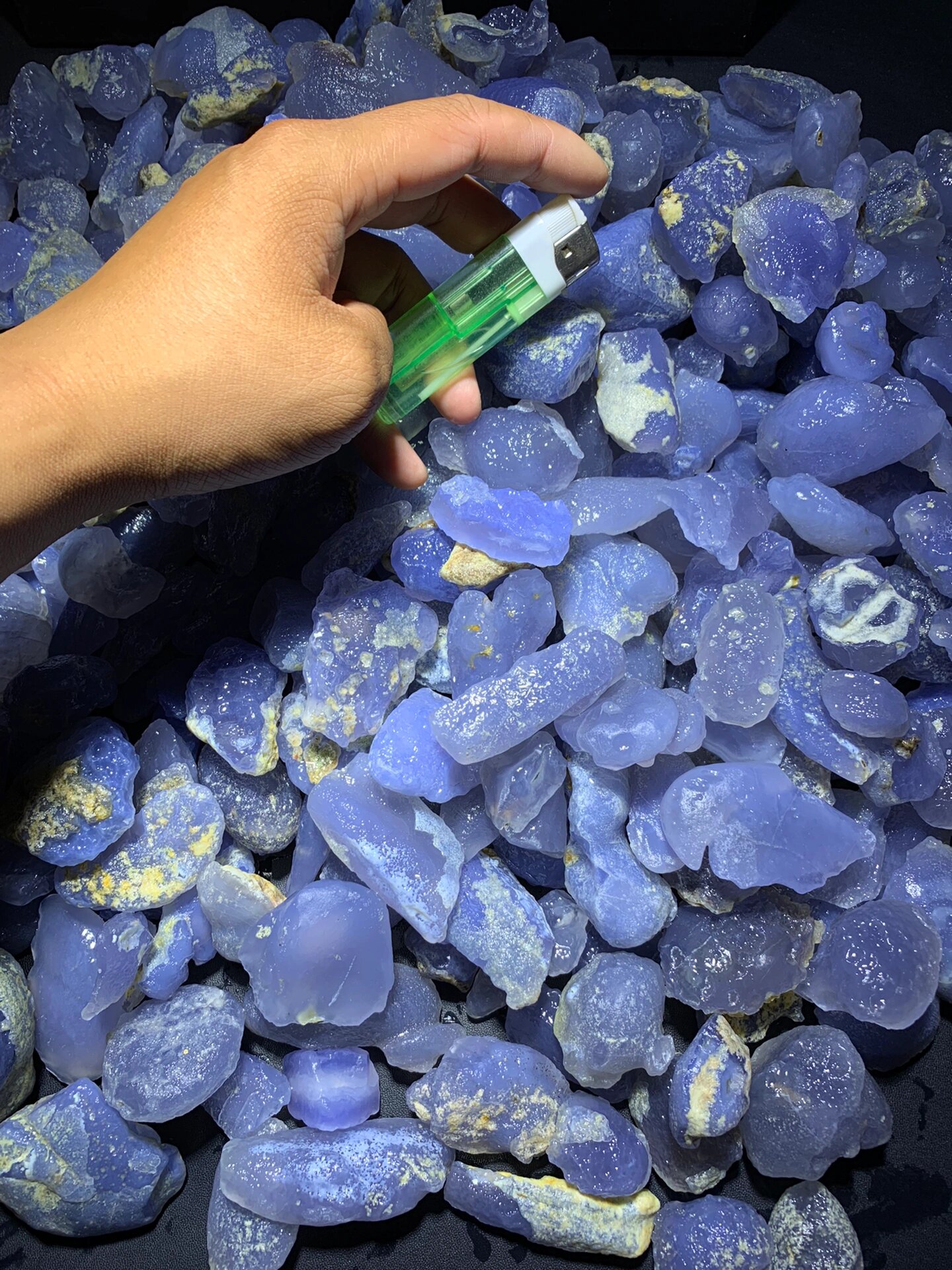 蓝冰糖心玛瑙 #糖心玛瑙# #土耳其蓝玉髓# #雨花石# #戈壁滩