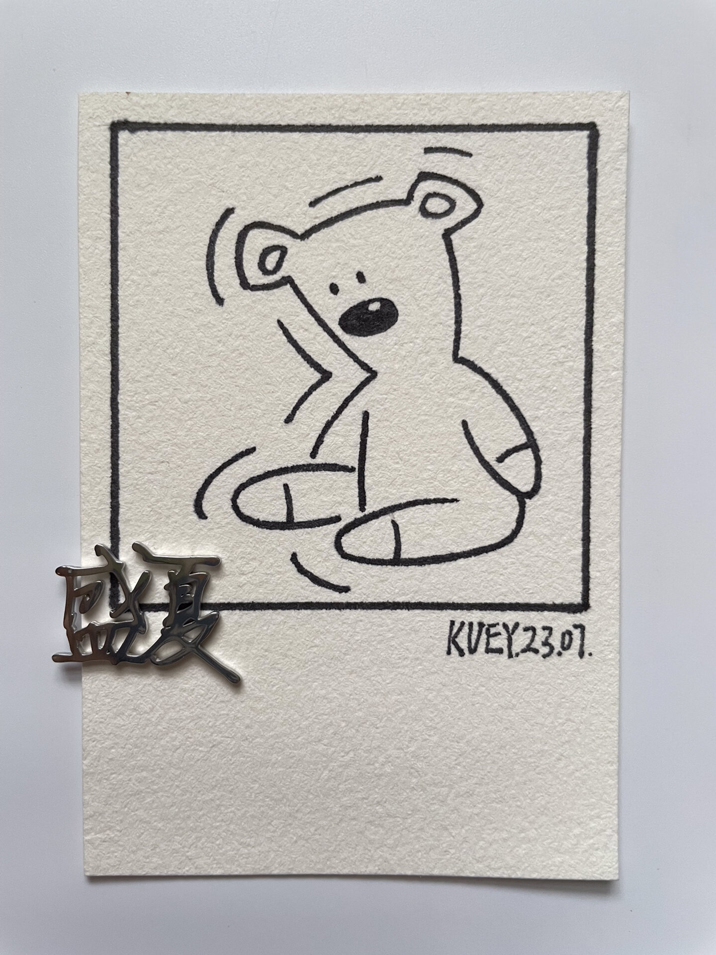 马克笔手绘|憨豆先生的泰迪熊|简笔画教程