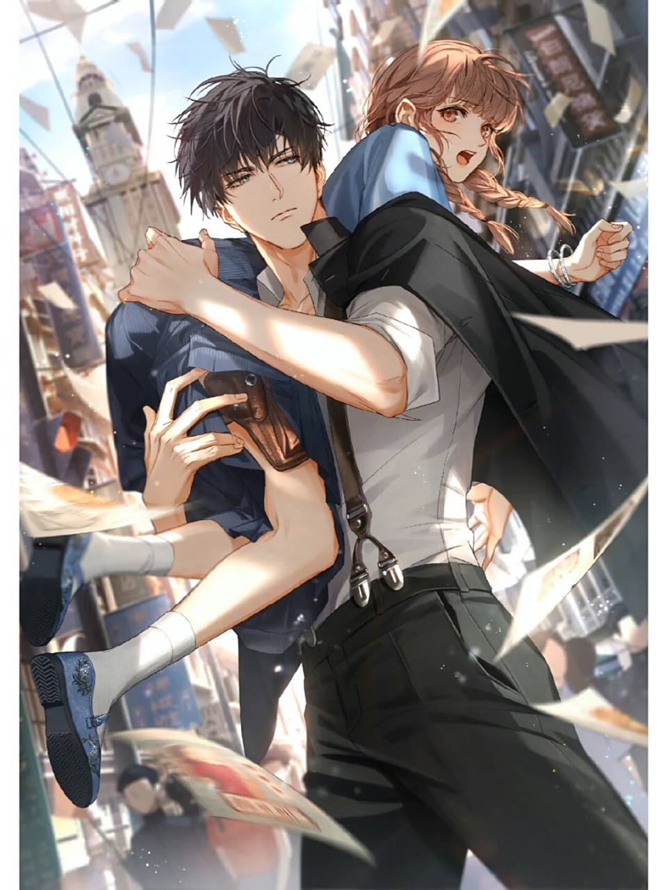 与夜之恋七夕卡二段90 #乙女游戏# #壁纸# #卡面# #萧逸# #夏鸣星