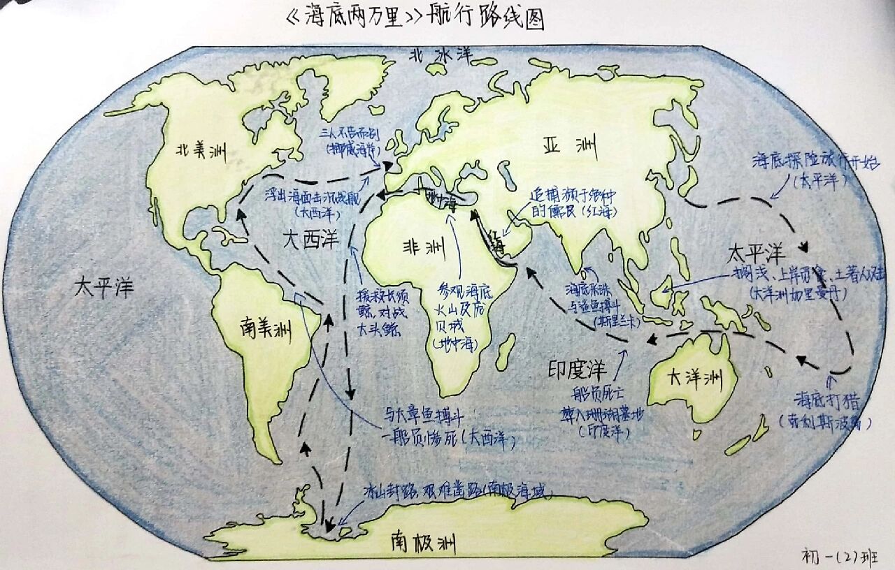 航行路线图海底两万里图片