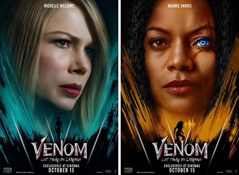 《毒液2》发布四位角色的全新海报!