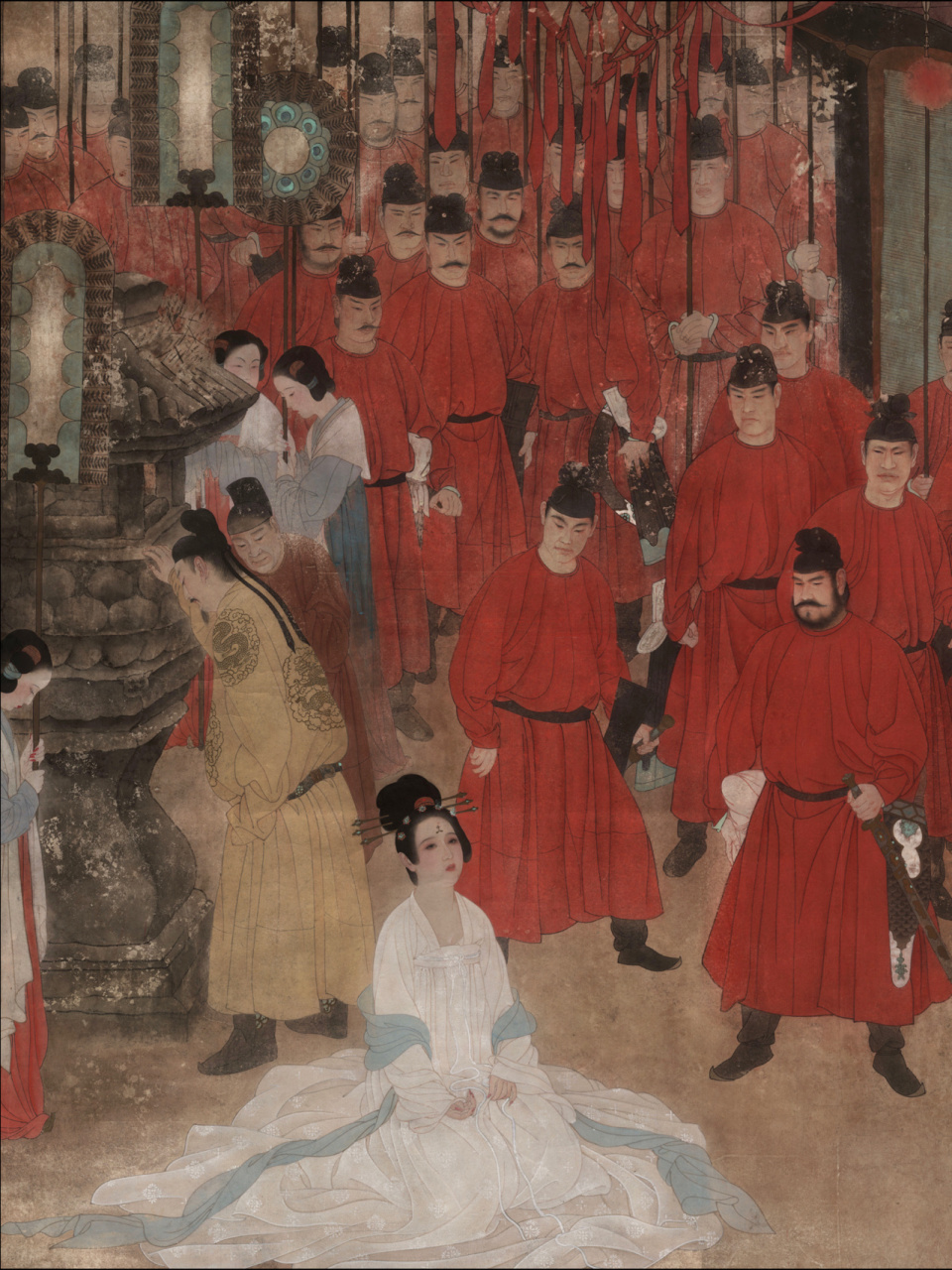 翕见61画作|何家英-"魂系马嵬" 94当代|何家英|魂系马嵬|工笔|纸