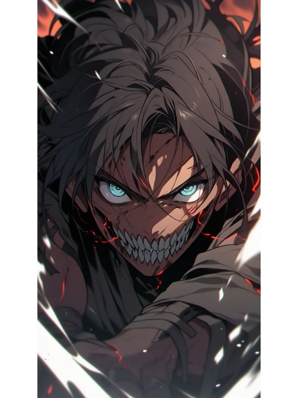 艾伦·耶格尔 高清壁纸 最近在玩midjourney,壁纸都是输入魔法咒语后