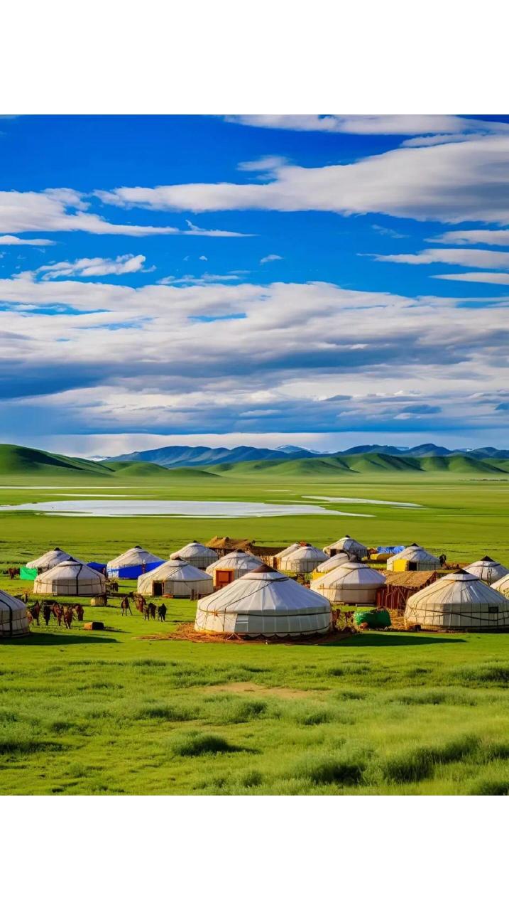 蒙古包,是蒙古族牧民早年居住的房子.