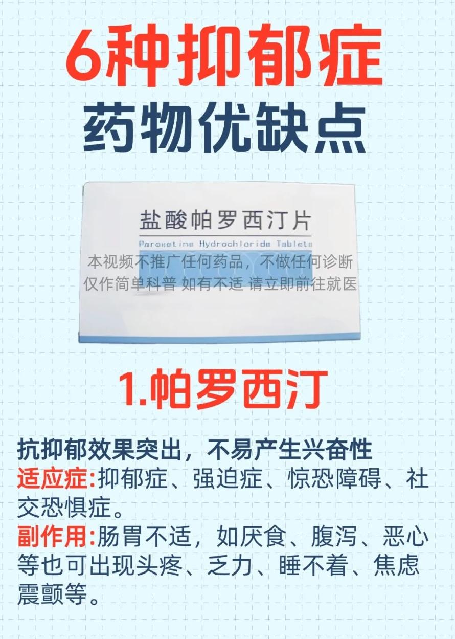 帕罗西汀是一种治疗抑郁症的药物,也能用于原恐