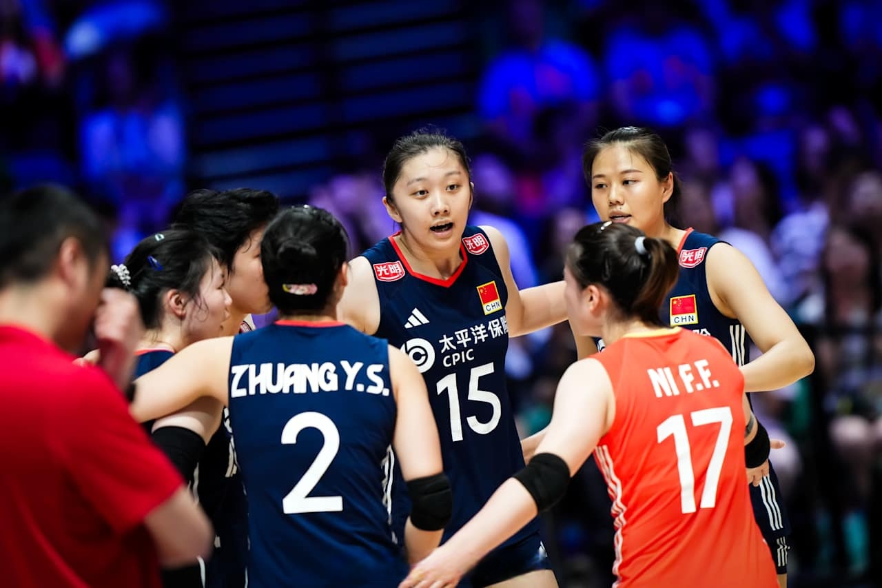 中国女排vs意大利女排#2025世界女排联赛# 中国女排0