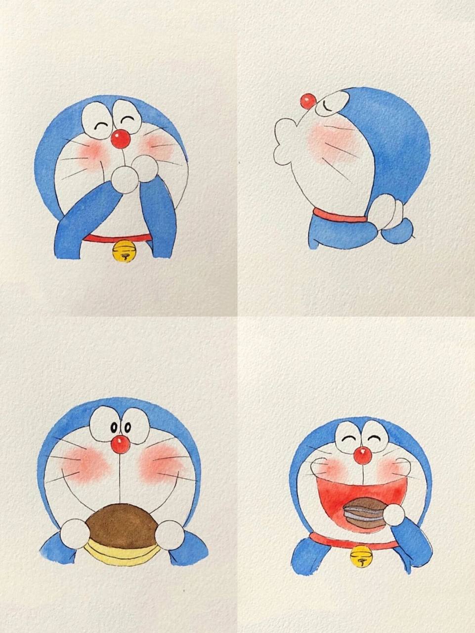 哆啦a梦可爱手绘图四组     质朴的画风把哆啦a梦的可爱展现的很好