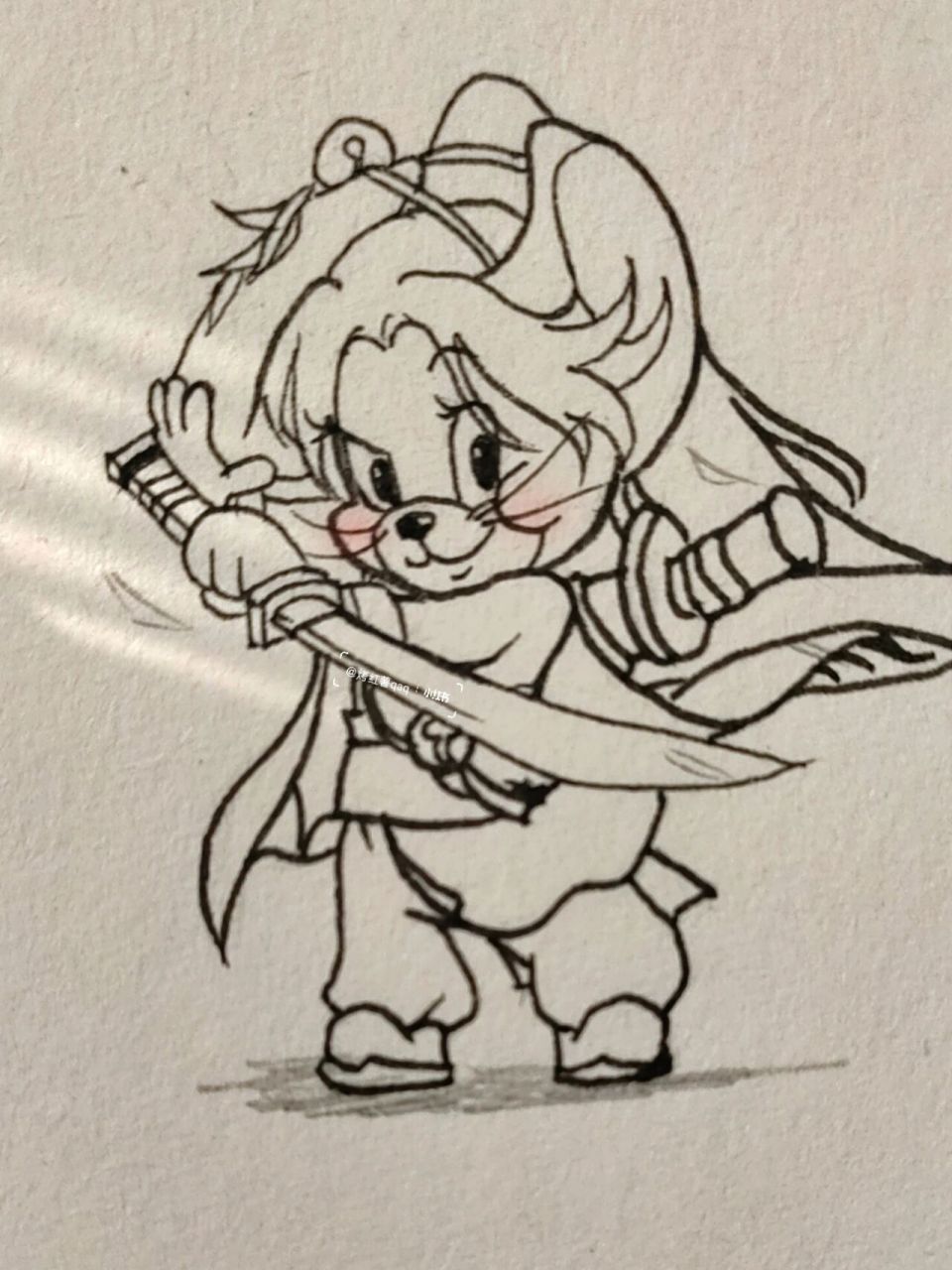 独孤剑尊简笔画教程~ #猫和老鼠手游#  #简笔画教程# #简笔画# #寻找