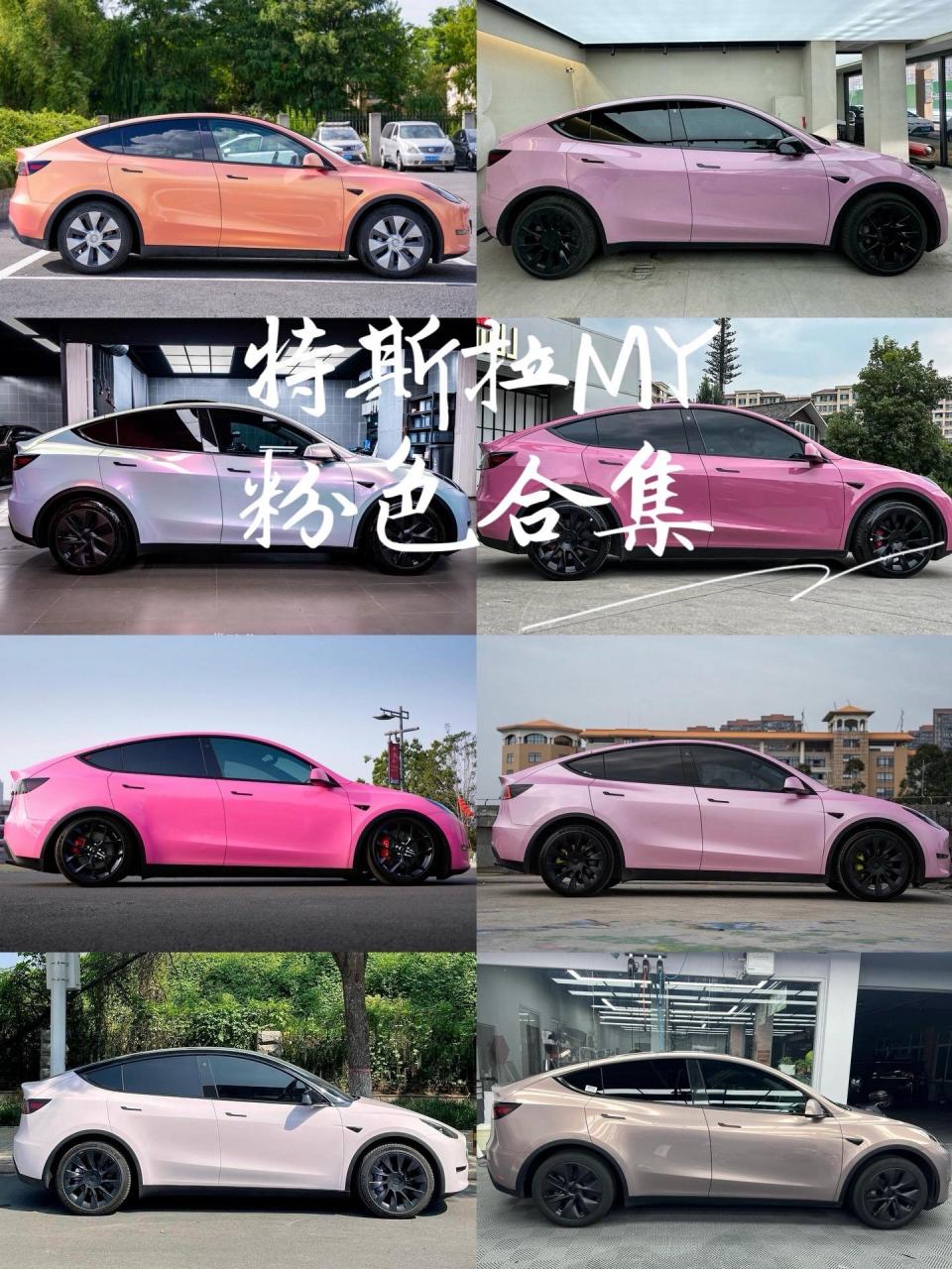 特斯拉model y改色案例图片