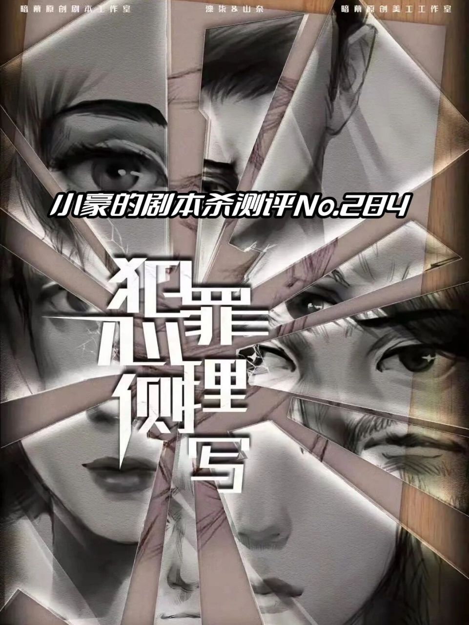 284《犯罪心理侧写》 人数:6人 类型:刑侦 硬核 推理 城限 时长:5-6h