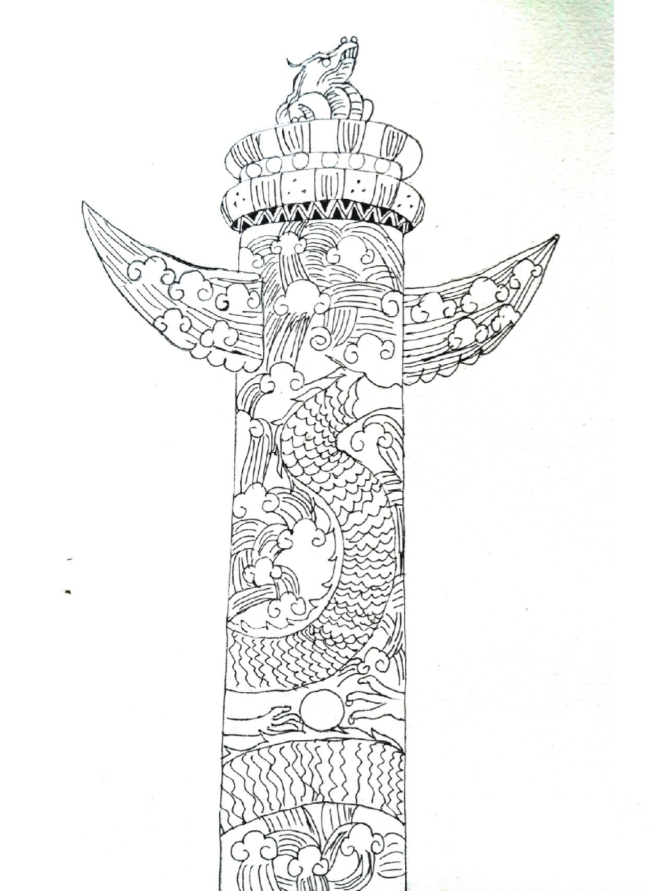 华表柱 tt画了好久