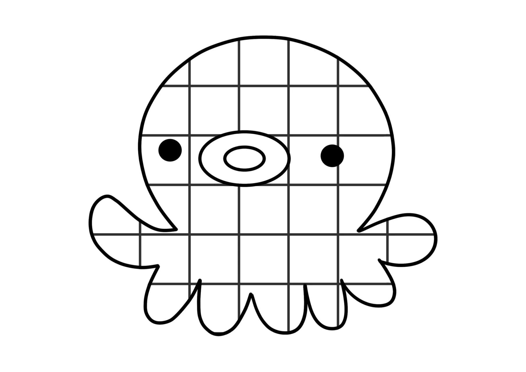 中小班美工区 格子画 62h
