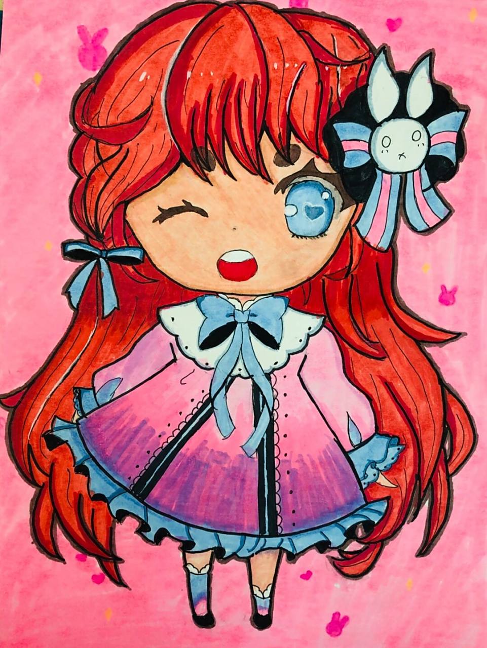 《美少女q版人物》|7岁以上动漫临摹作品 暑假特色课程: 一周五节课