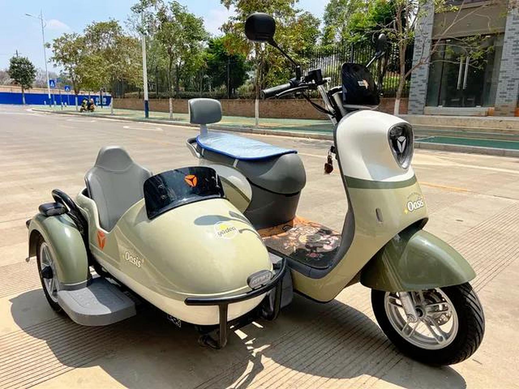 漂亮的雅迪冠能m9偏三轮,电动车领域首选车型.