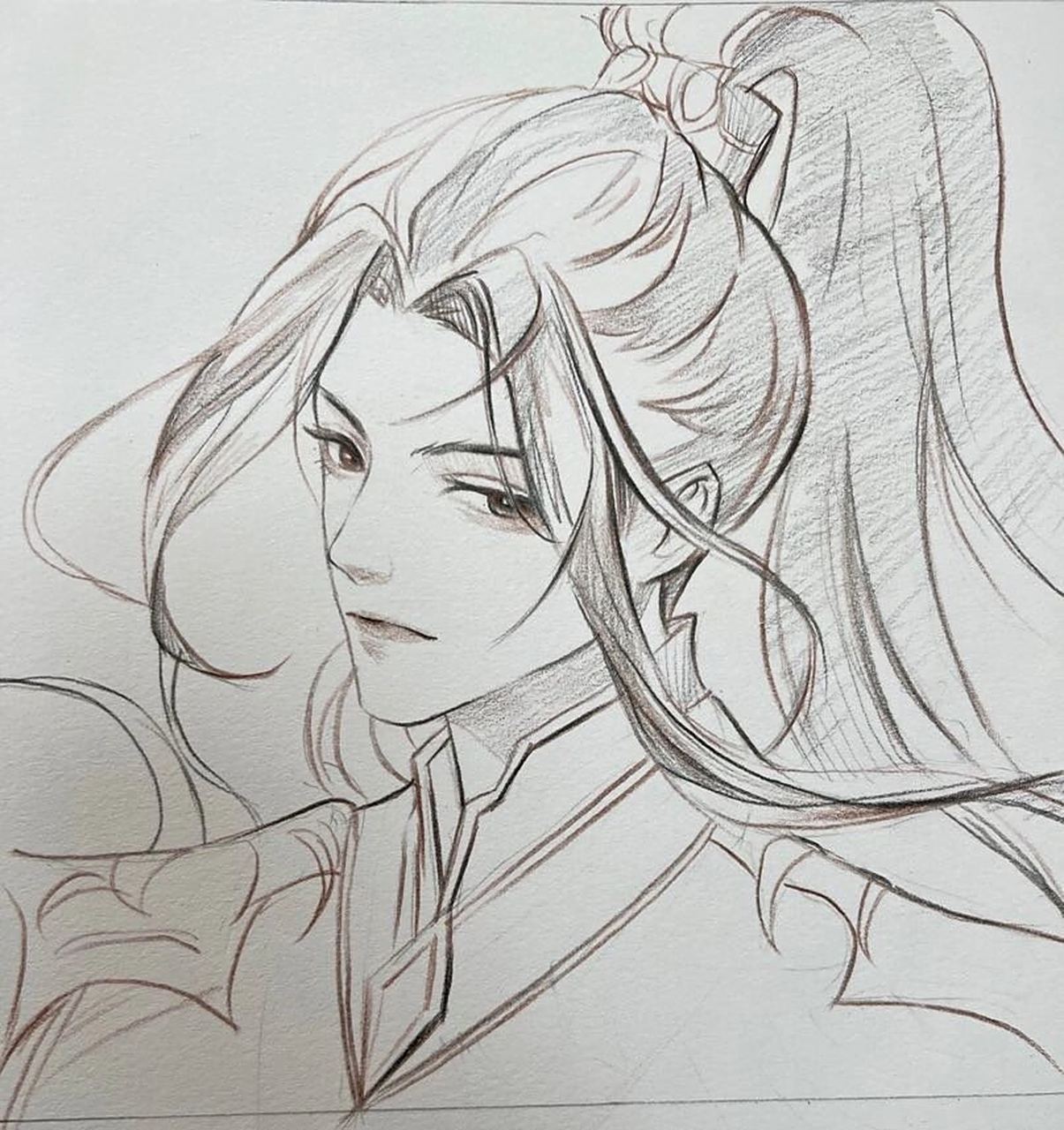 线稿唐三 #每周绘画打卡