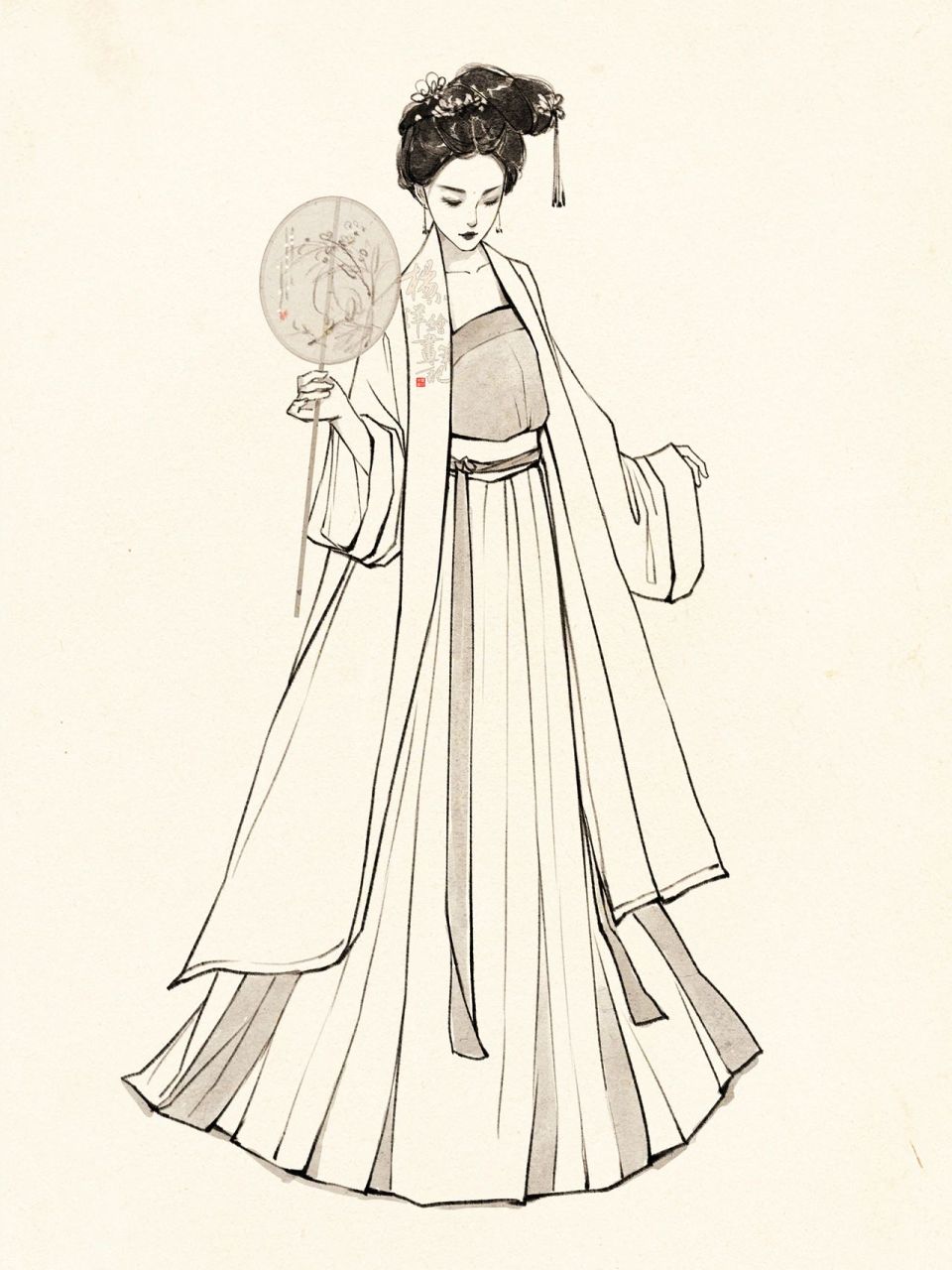 速涂||国风人物全身造型合集||汉服 都是速涂课的案💛例💛演💛