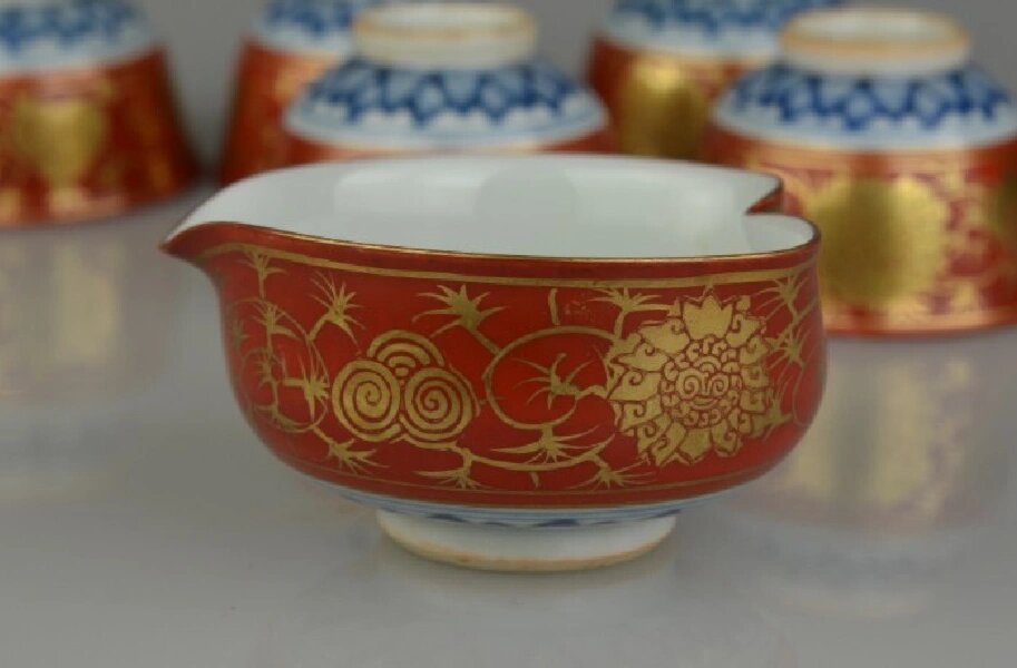 日本 明治时期 大日本永乐造 款 手绘 茶器 共箱(非原箱) 急须(有老冲