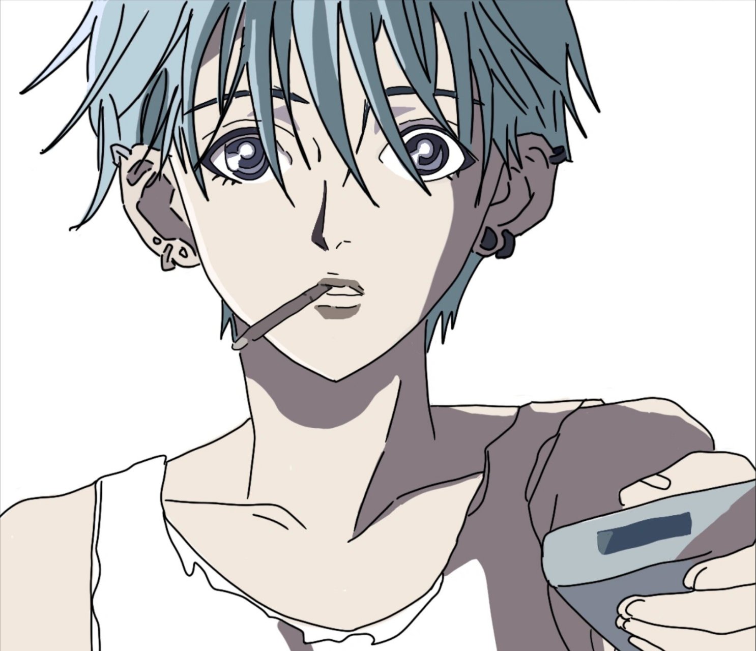 板绘人物 day3 冈崎真一 我想看看人类到底是不是因为爱维系在一起的.