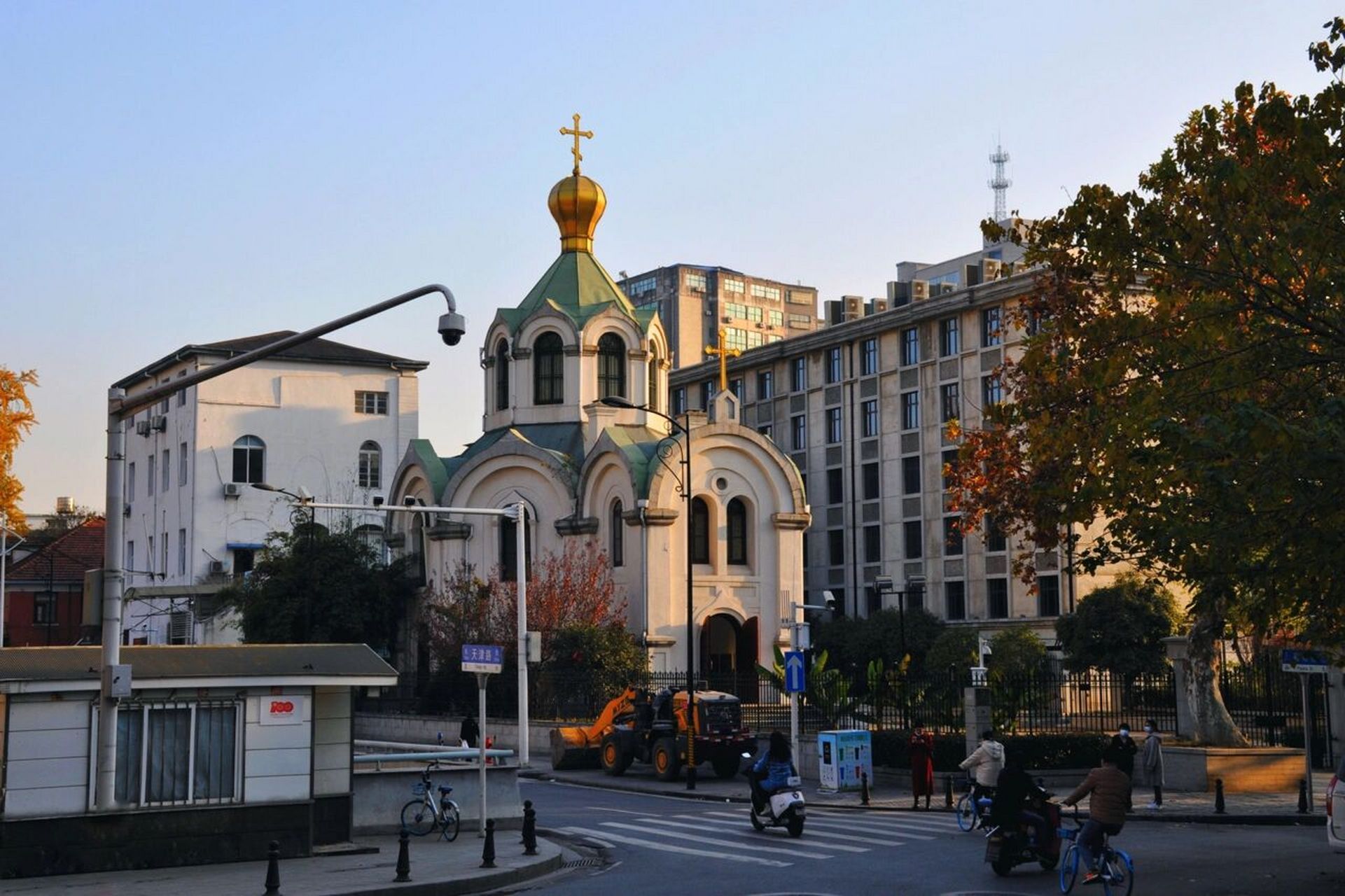 武汉史迹|汉口东正教堂 汉口东正教堂原名阿列克桑德涅夫堂,砖石结构