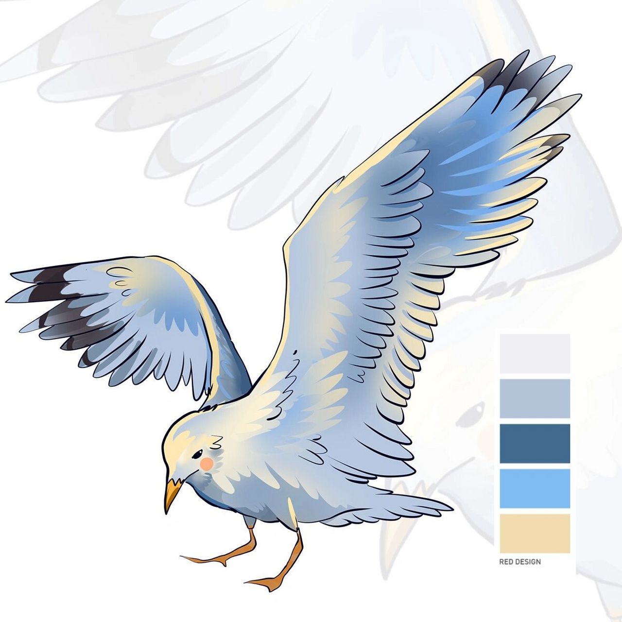 96绘画小课堂|飞翔的海鸥手绘分享 昨天想念海埂的海鸥,今天立马就