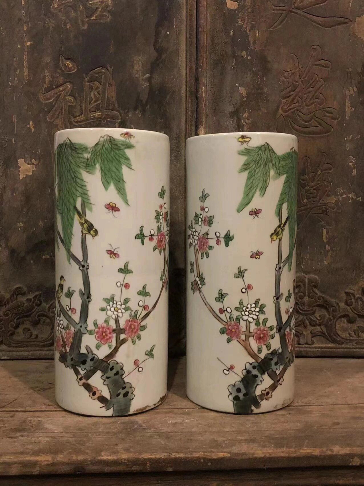 清代景德镇瓷帽筒,全品