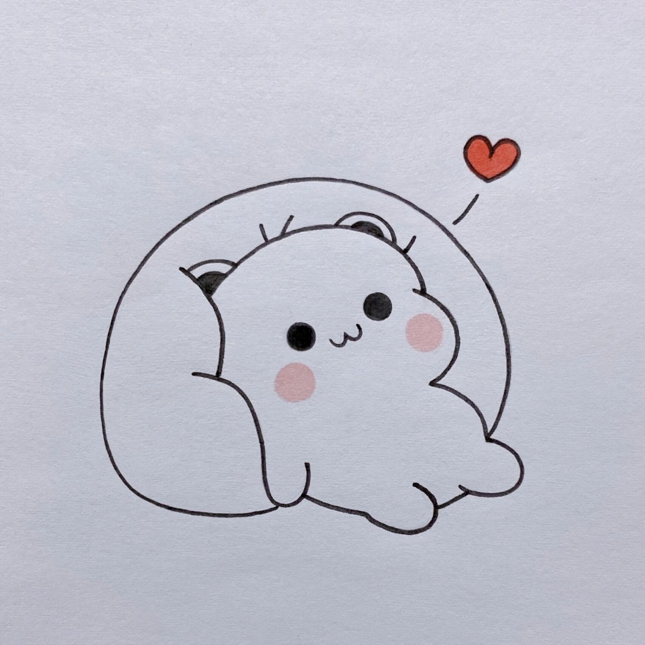 可爱小熊简笔画教程