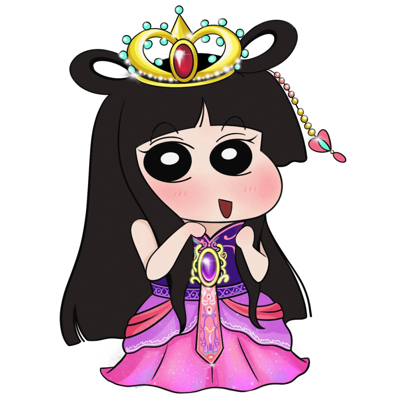 蜡笔叶罗丽头像来袭6015 原创6015画图不易 礼貌抱图噢