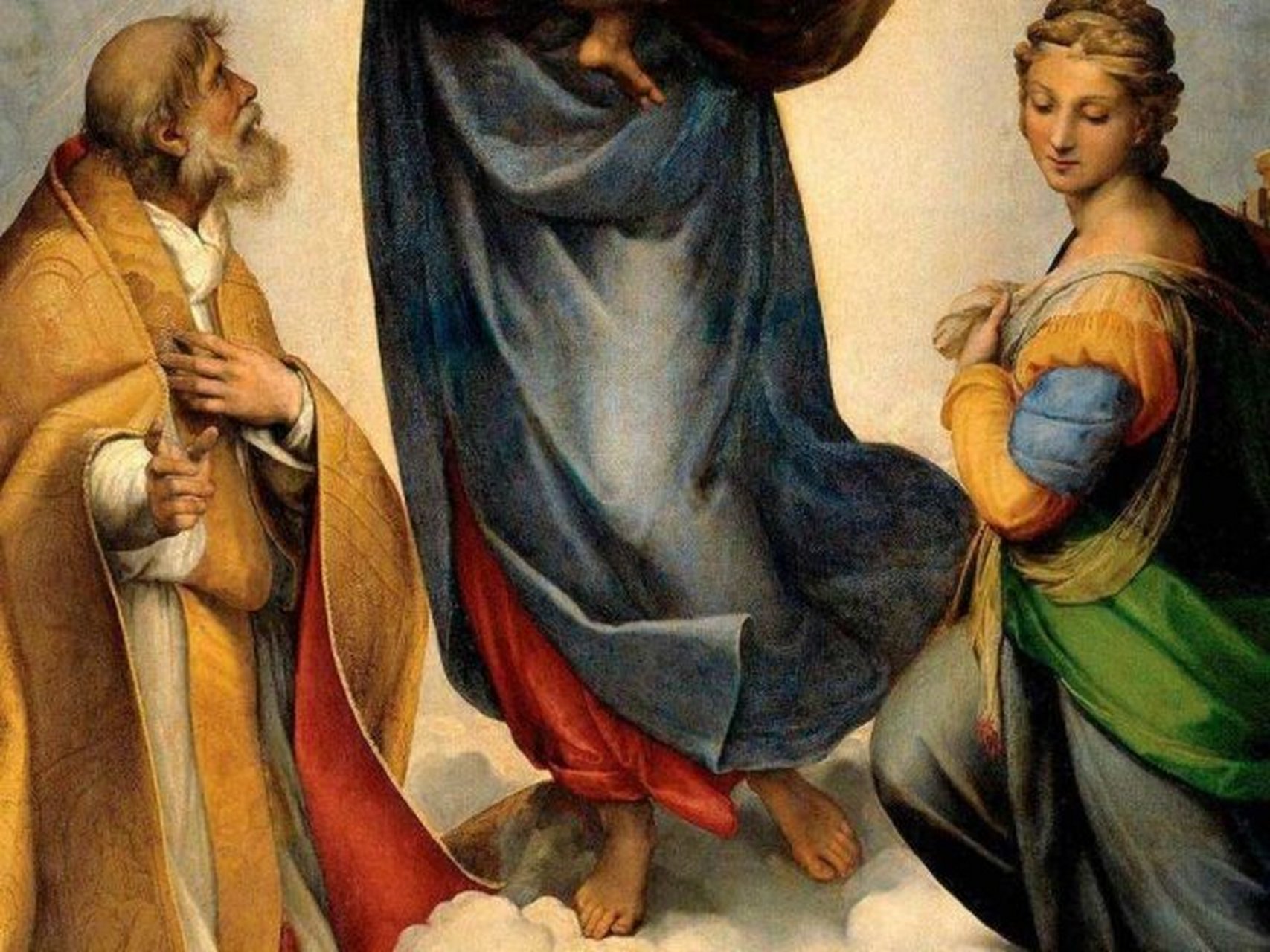 百幅世界名画欣赏10——【西斯廷圣母】 95艺术家:意大利画家拉斐尔