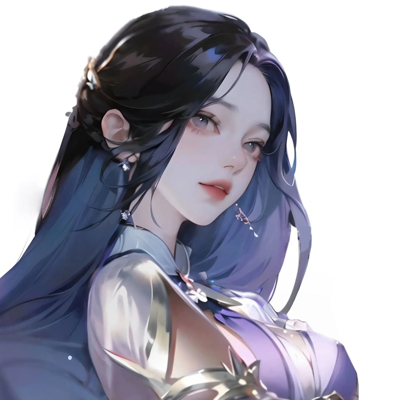 清冷古风动漫头像,一剑霜寒十四州