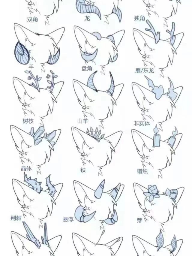 【绘画参考】兽设素材
