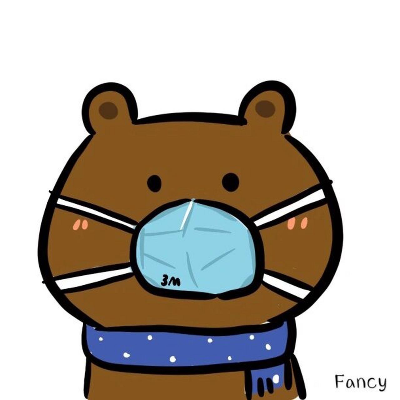 口罩头像 动物版第一波 疫情期间大家还是要做好防护啊01 #口罩