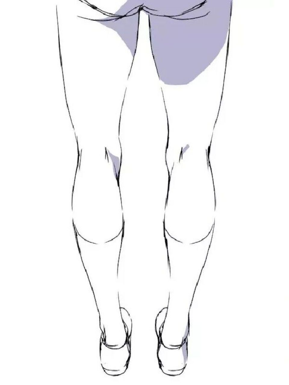插画教程|一组女生腿部的画法参考