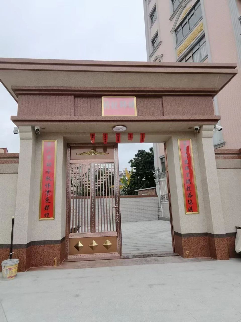 自建房|门楼围墙装饰实景分享 这样门楼围墙装饰,用砖费用不多,出来的