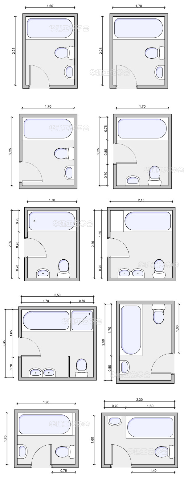 浴缸区空间尺寸指引hjsj2022