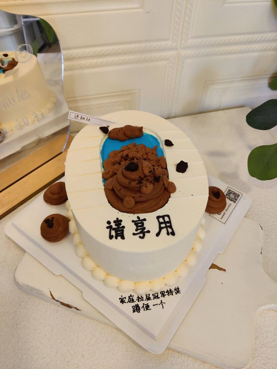 便便蛋糕 蹲便蛋糕 恶搞蛋糕 便便蛋糕 我很满意,就差一张纸巾05就