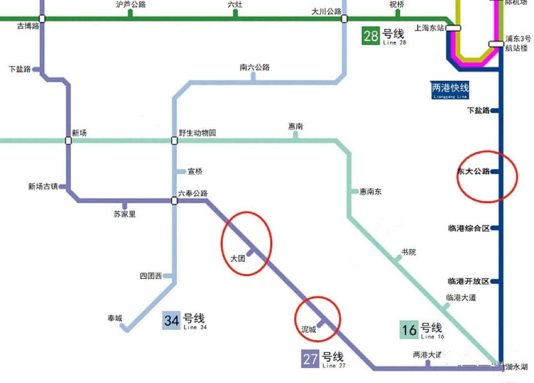 上海市人大代表在采访中提到:新增一条临港到市中心的市域线路,即为心