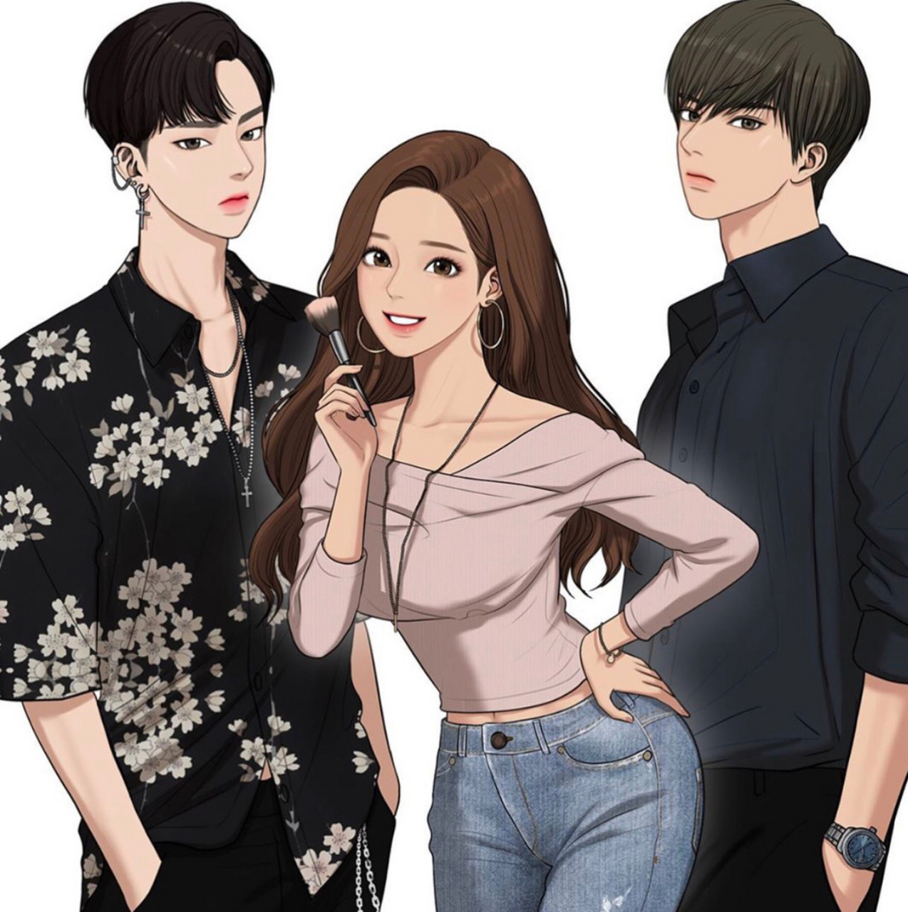 韩国漫画《女神降临》作者-292833 身高170cm 90财貌双全