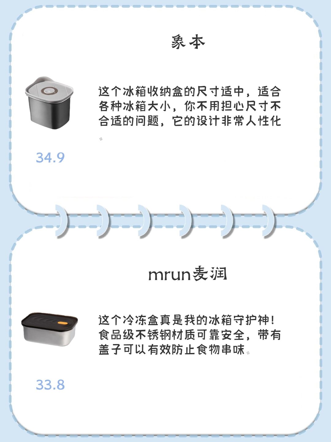 我选的!平价冰箱收纳盒