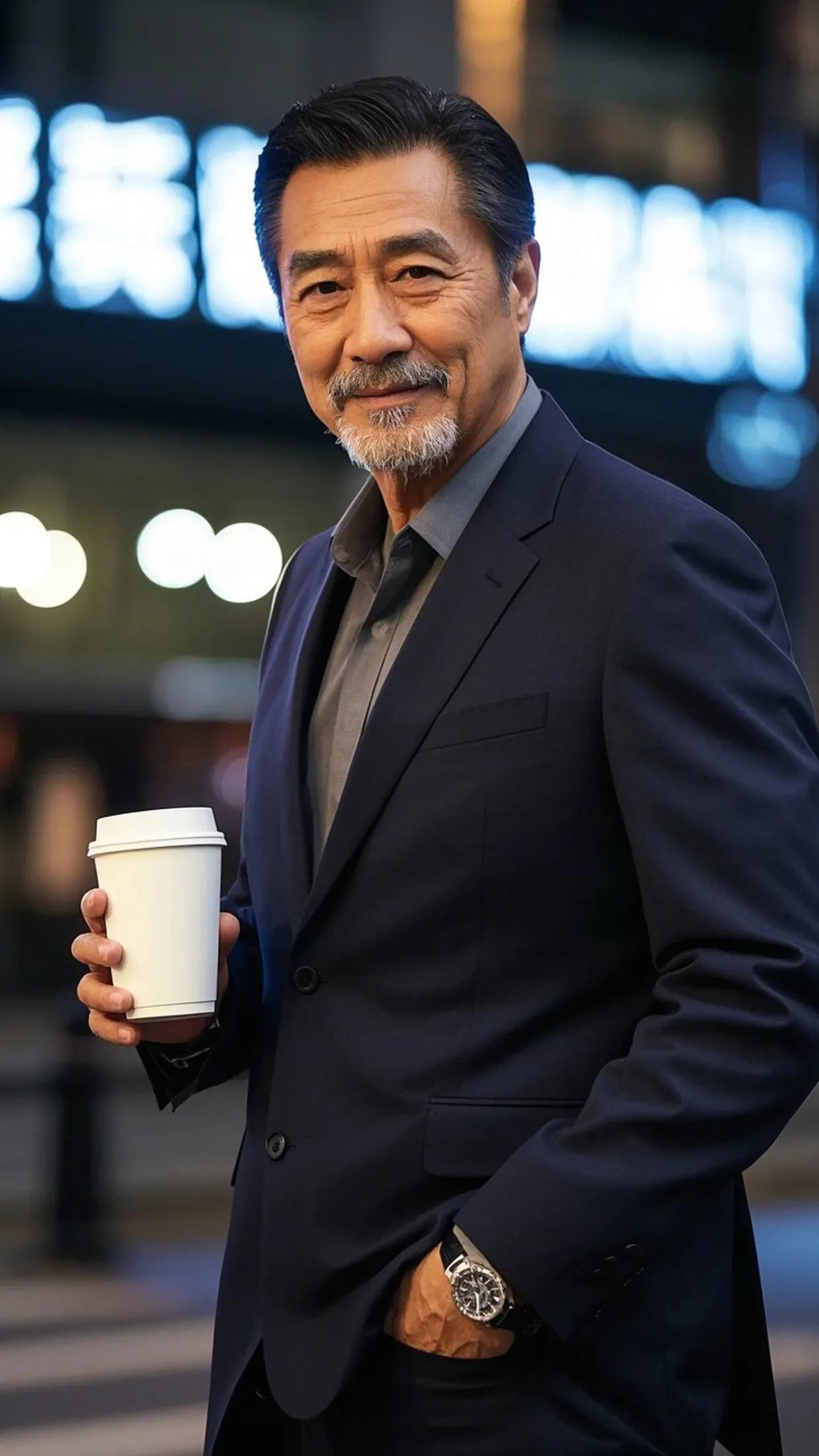 自信与成熟的魅力 帅大叔的魅力往往来源于他的自信和成熟