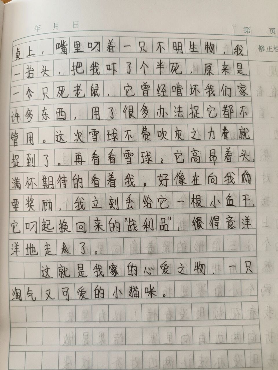 五年级上册语文我的心爱之物作文500字