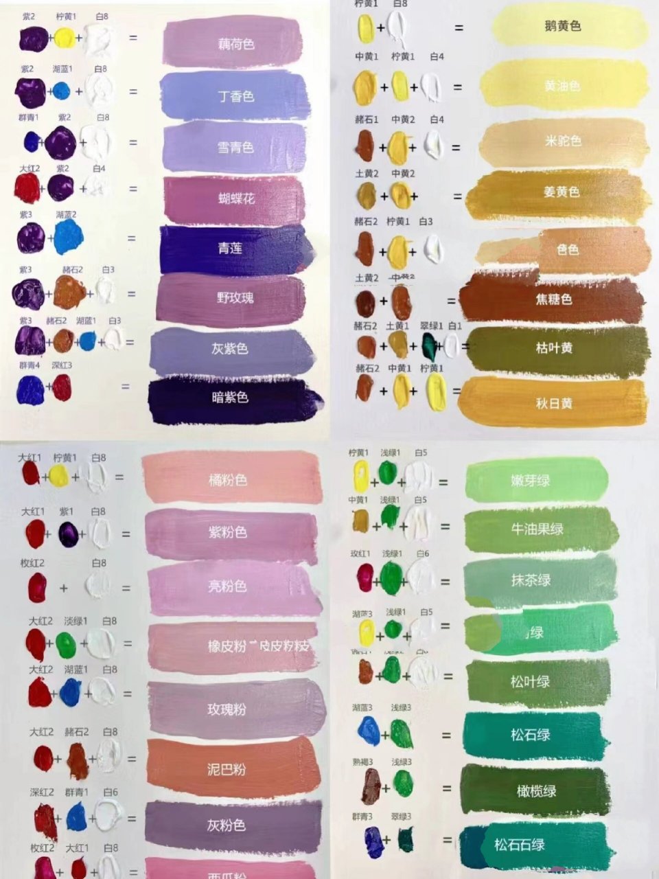 调水彩颜料的方法 不会的可以截图保存哦