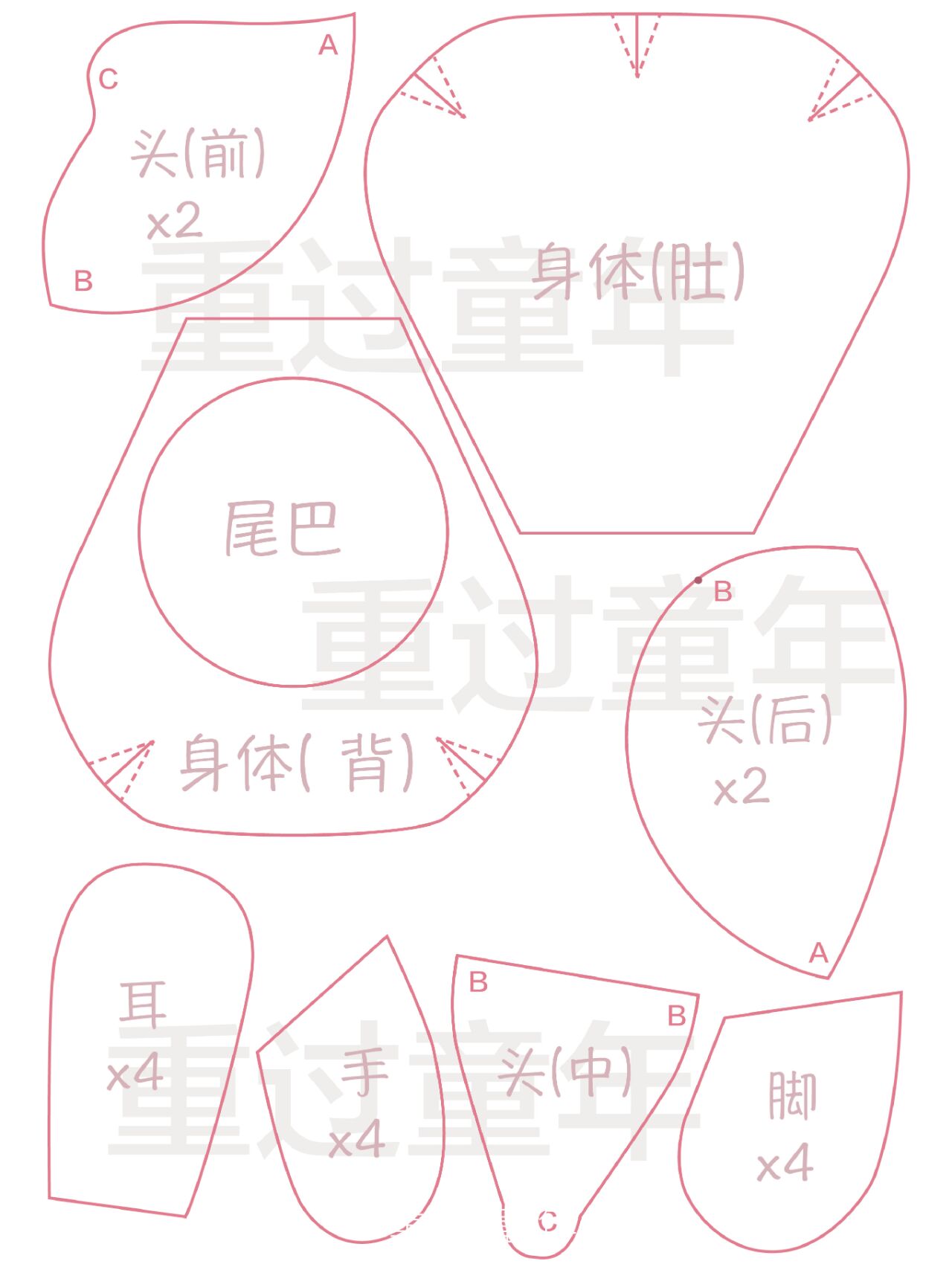 旧衣改造,妈妈做的玩偶,值得珍藏一辈子