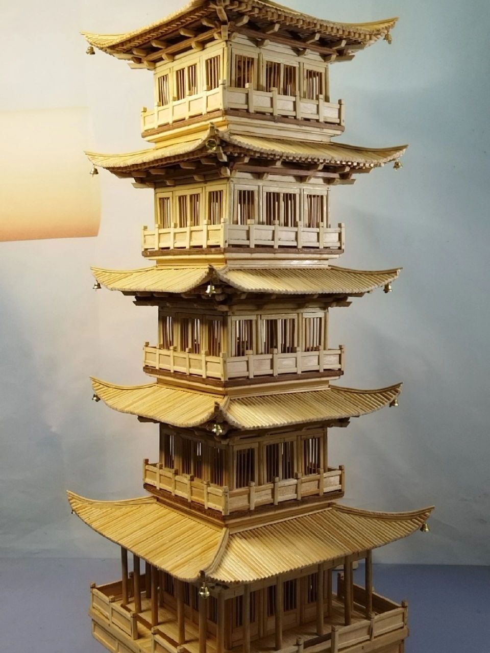 富贵竹三层竹塔的制作图片