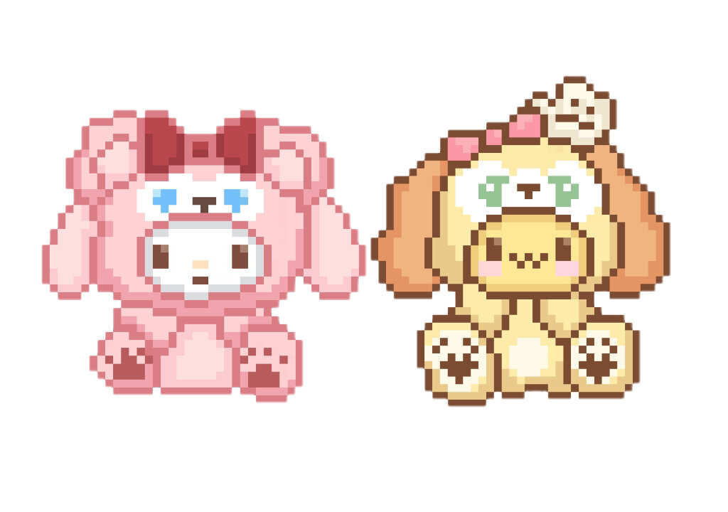 拼豆图纸|美乐蒂 布丁狗