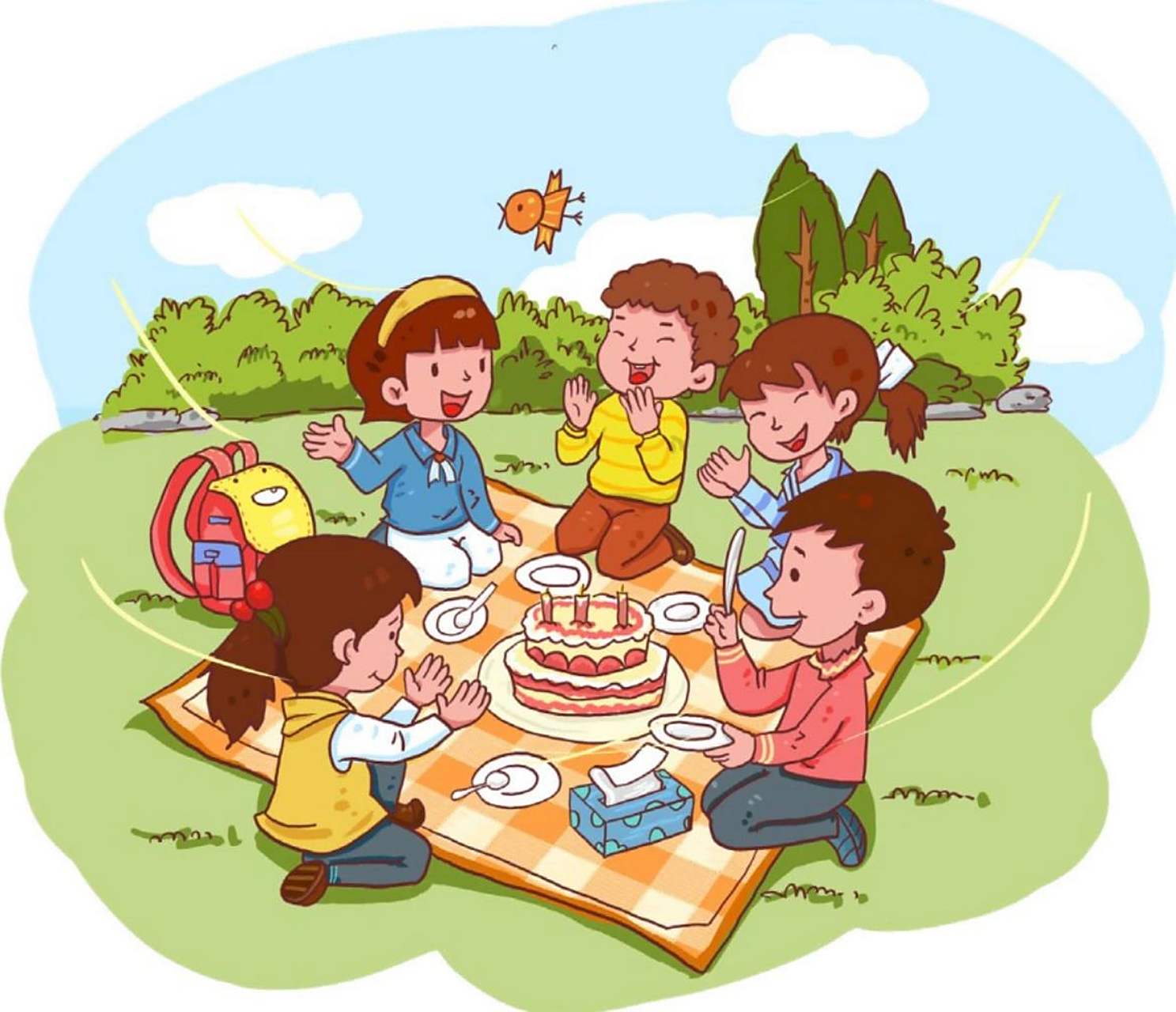 一升二看图写话《过生日》  一升二看图写话《过生日》