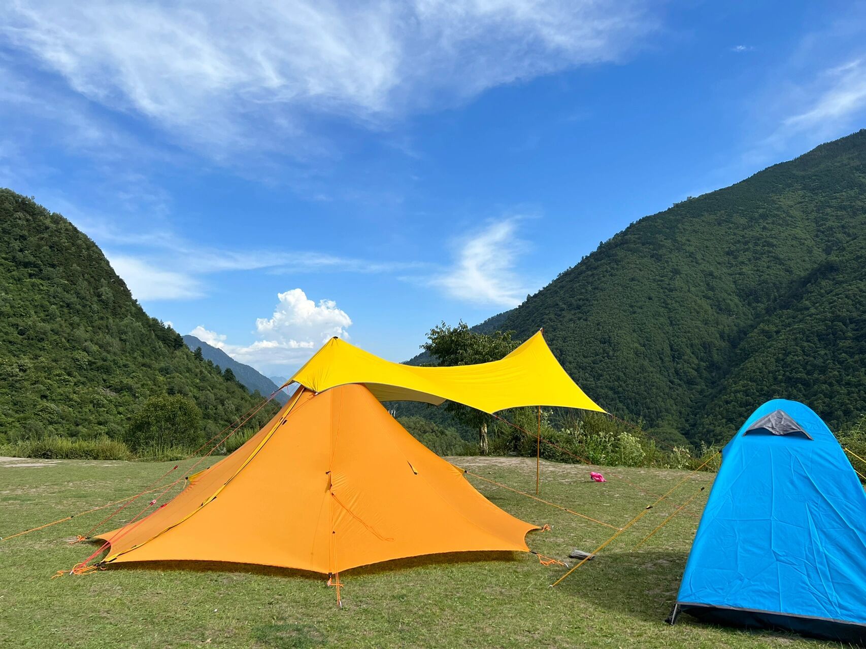 理县孟屯河谷高桥沟露营看星空    环境还不错,水清凉沁骨头那种冰凉
