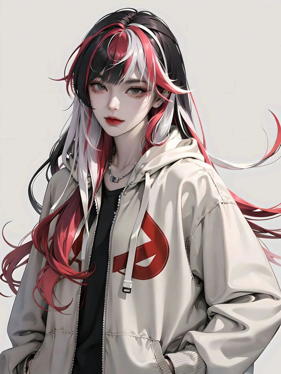 女生头像|白毛挑染御姐系,眼神我爱了 只要不关注任何人的动态,不揣测