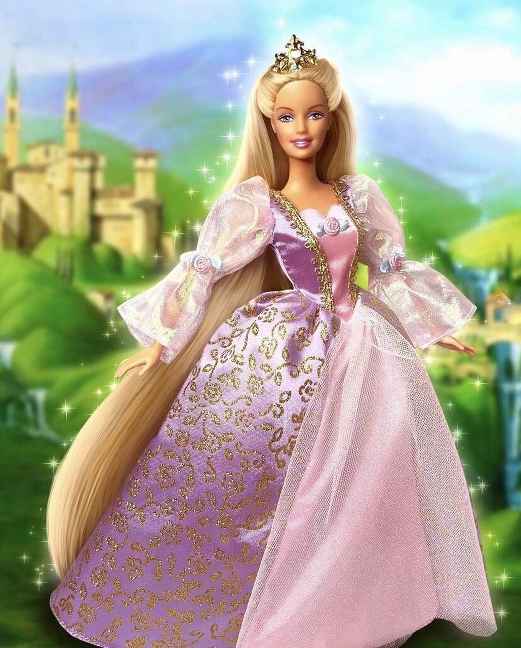 芭比之长发公主丽宝莎图片欣赏～ 为什么喜欢长发公主的娃娃?