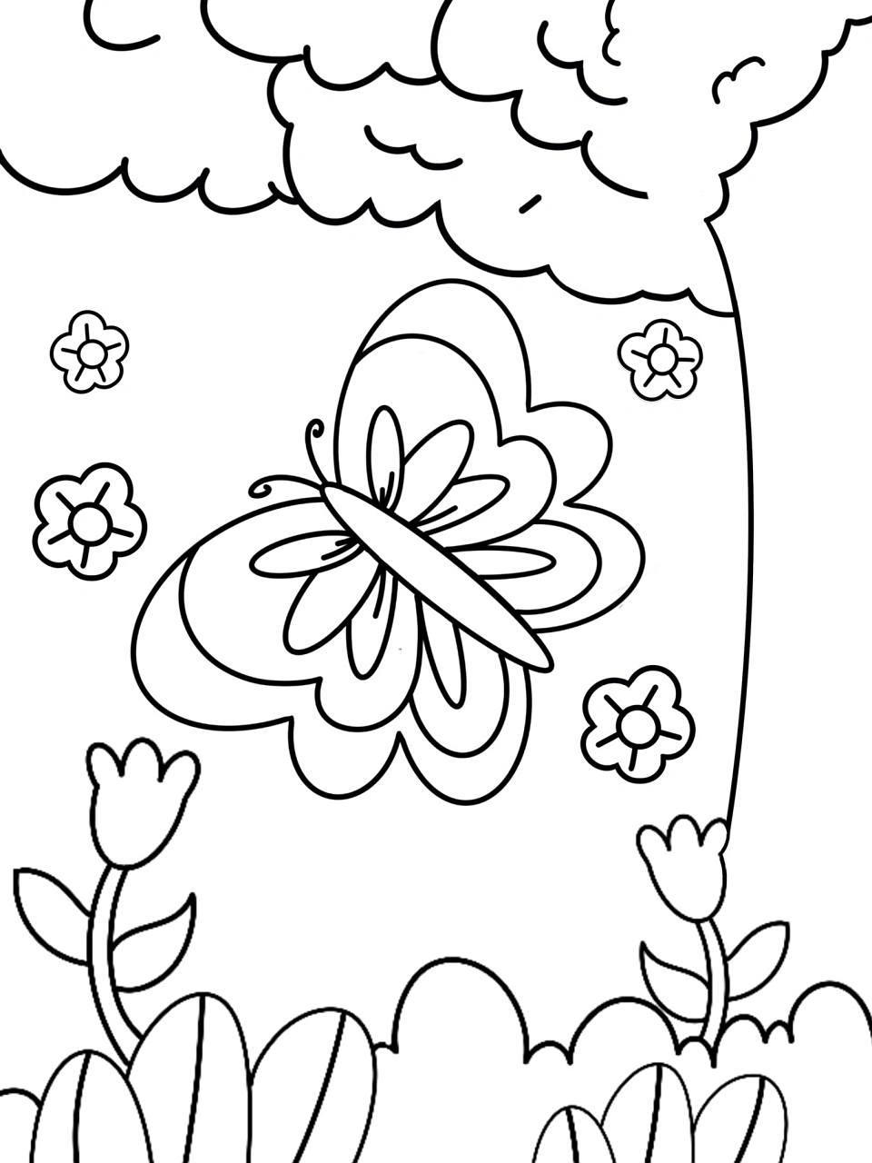 蝴蝶03 创意画 儿童画 简笔画 #创意美术儿童画# #儿童简笔画