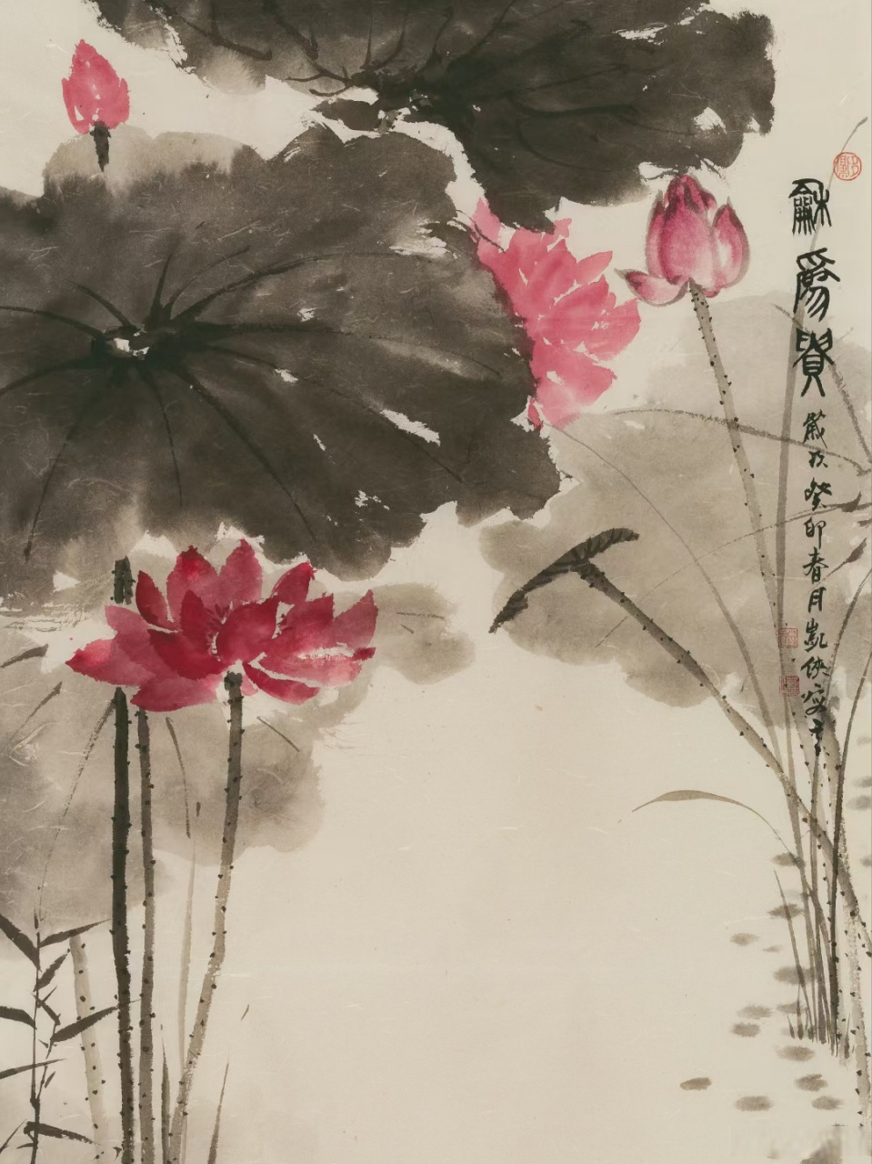 当代花鸟大家赵凯侠老师作品《和为贵》#艺术##国画